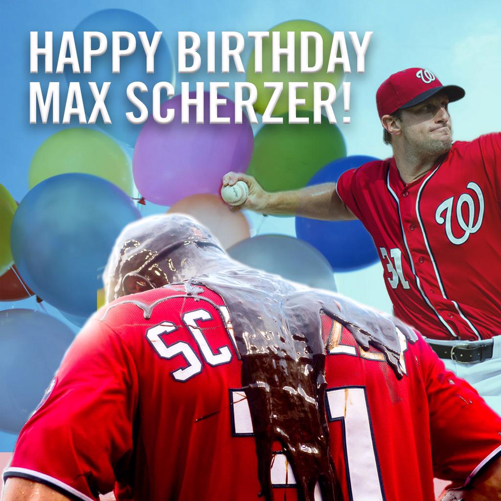  Nationals: Number 31 turns 31 today. Join us in wishing Max_Scherzer a happy birthday! 