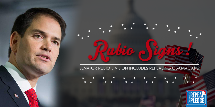 IWV's tweet photo. Please thank Sen. @marcorubio for signing the #ObamaCare #RepealPledge! http://t.co/cirZFnP6u5