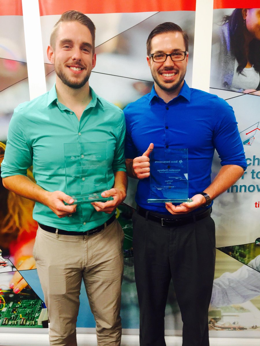 Congrats Sean & Troy, @FloridaEngineers from @UF, for winning the TI Innovation Challenge! #TIIC2015 #GoGators