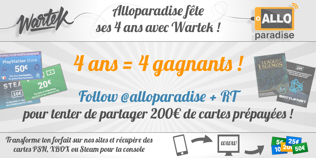 Ce soir petit concours avec <a href="/alloparadise/">Allo Paradise</a> ! Tentez votre chance les amis ! :D