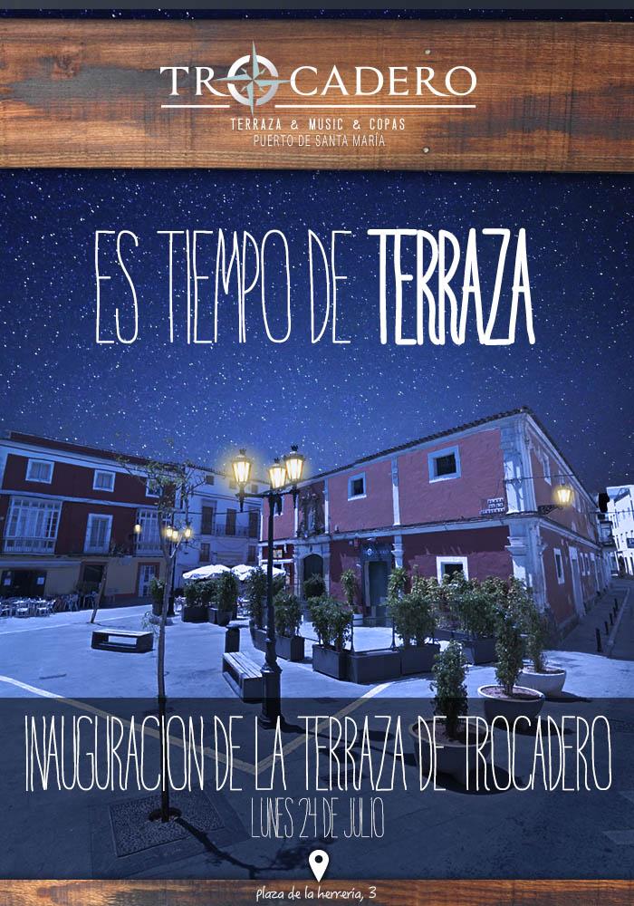TROCADEROCOPAS's tweet photo. HOY ABRIMOS CON NUESTRA TERRAZA Y SUS VELADORES PARA NO DEJAR DE SERVIRTE EN ELLA HASTA OCTUBRE... http://t.co/aAv0mbB7F6