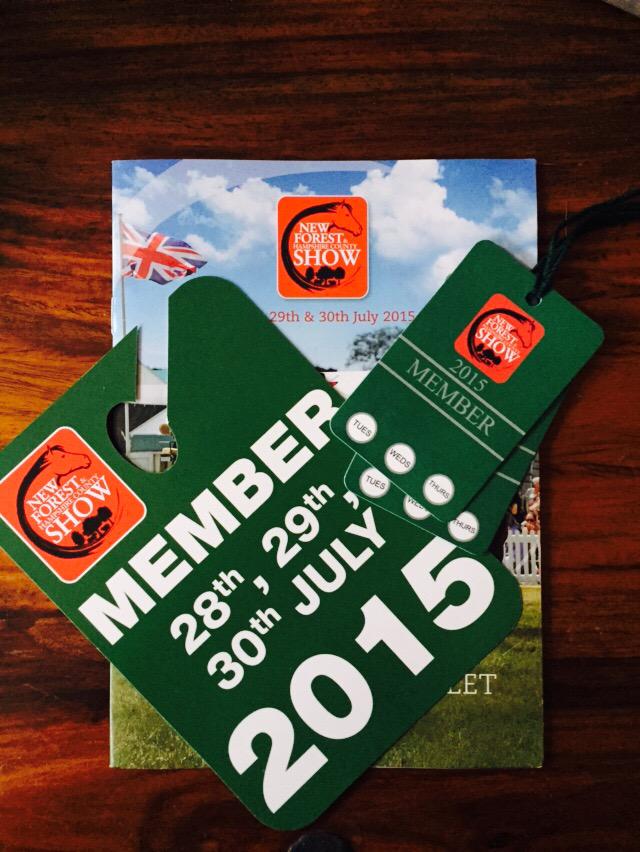 newmanj17's tweet photo. So excited for the @NewForestShow starting tomorrow #NFS2015 #horses #animals #shopping #memberspass http://t.co/bjbYQc2KaV