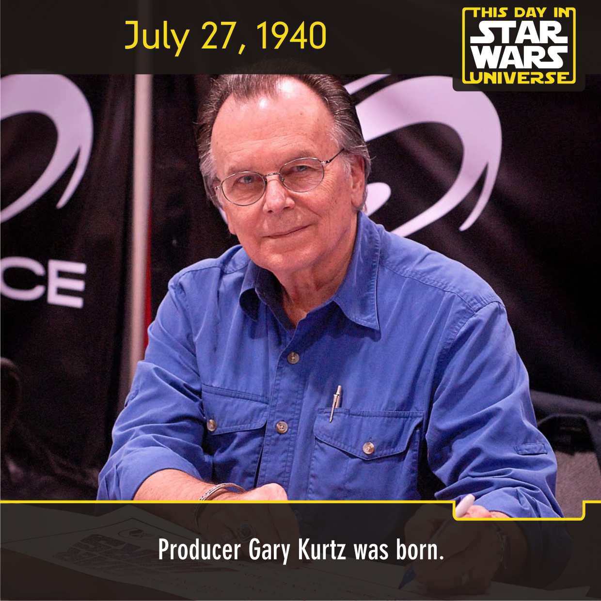 July 27, 1940 Happy 75th birthday to Gary Kurtz producer on ANH and TESB! 