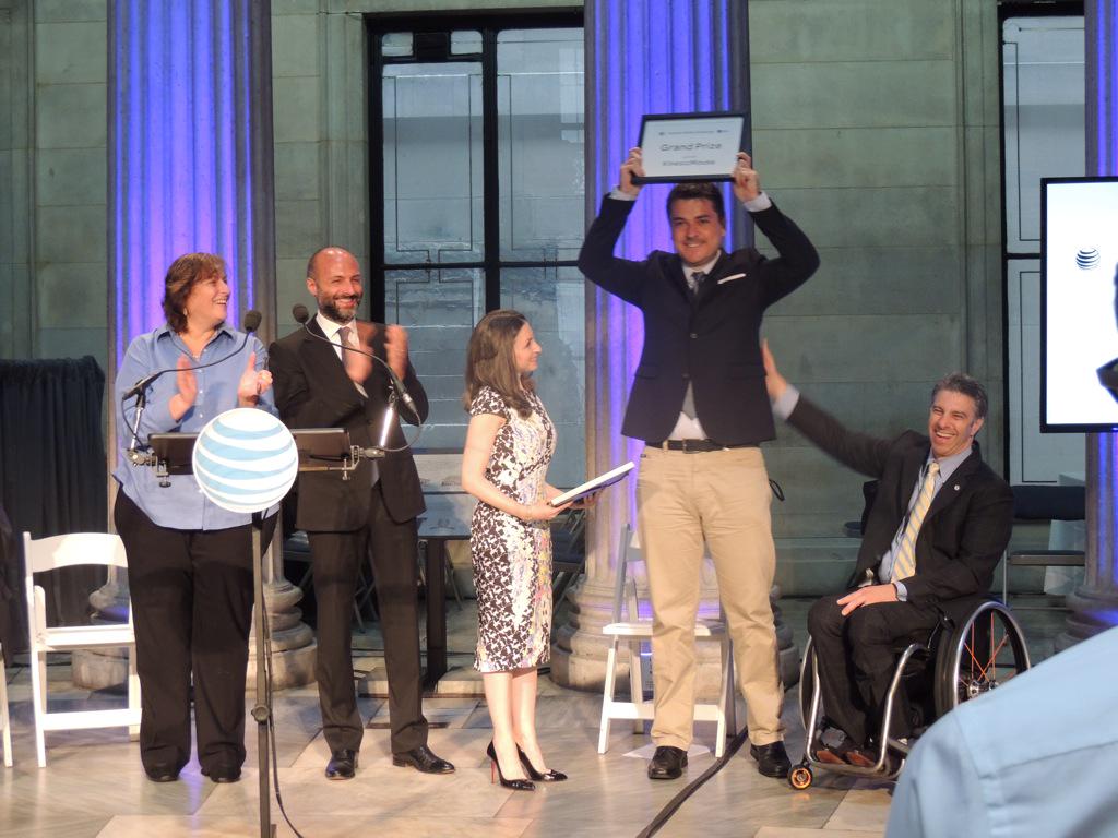 xcessity's tweet photo. We did it, thx to each and everyone making this possible! #win #ConnectAbilityChallenge @ATT #NewYorkCity http://t.co/pPxBwYLi8n