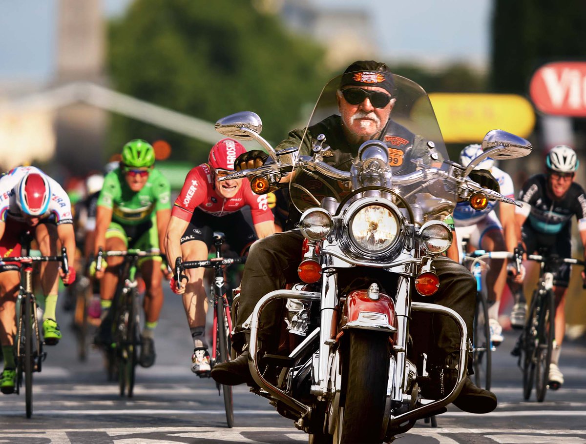 OnionSports's tweet photo. Tour De France Won By Rowdy, Tattooed Biker From Harley Davidson Team http://t.co/E3XFIUWtCW http://t.co/gV9eHbqbmG