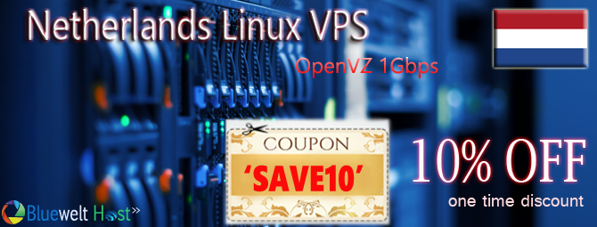 BlueweltHost's tweet photo. Special Offer
10% OFF on #Netherlands OpenVZ Linux #VPS by #bluewelthost
http://t.co/q3fxYkHu5i http://t.co/vfwMbQlENm