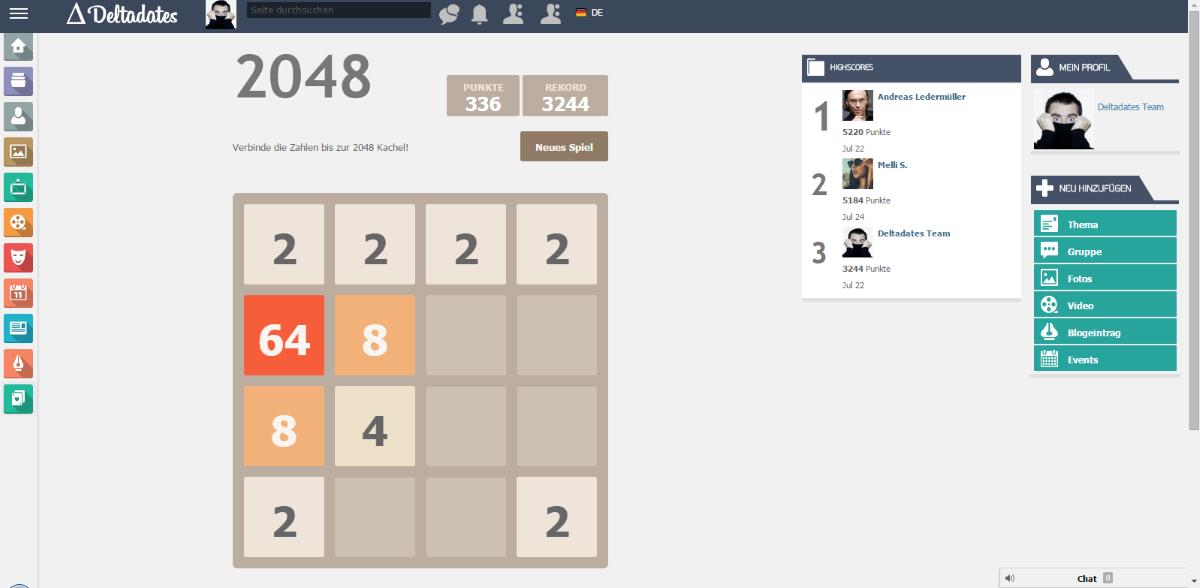 DeltaDate's tweet image. 2048 und ein enormes Suchtpotential deltadates.de/community/2048…