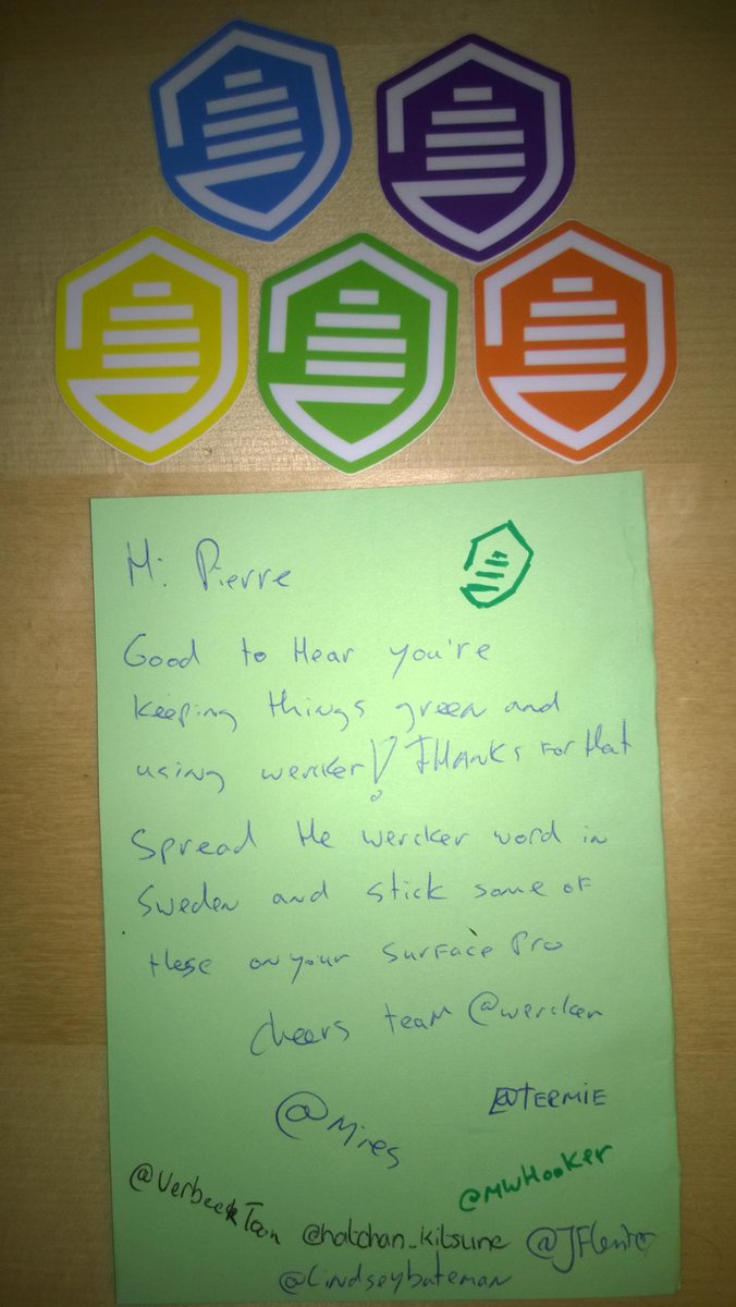 Mail from #amsterdam :O
It's the <a href="/wercker/">Wercker</a> #stickers for the <a href="/youpic/">YouPic</a> team!
#docker #microservices #Thankyou