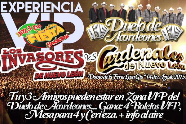 labestiafmleon's tweet photo. Te invitamos a ti y a 3 amigos a la ZONA FIESTA VIP  en el #DueloDeAcordeones de @grupoinvasores y @CardenalesDeNL http://t.co/lyTxN699gO