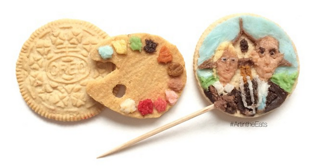mental_floss's tweet photo. Works of Art Recreated in Oreo Filling — http://t.co/hWg50UMI0B http://t.co/F9tkO6ClpN