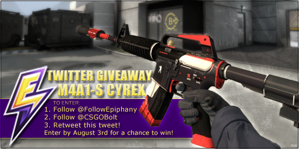 FollowEpiphany's tweet photo. GIVEAWAY! After the support we got at #ESLOne we thought it was giveaway time! Follow @FollowEpiphany, @CSGOBolt &amp; RT http://t.co/XTkmc4myic