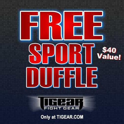 TigearFightGear's tweet photo. Buy any 2 or more - get a Sport Duffle FREE! $40 Value! Shop here: http://t.co/O40CYvqj7W http://t.co/keJX0BDrDS