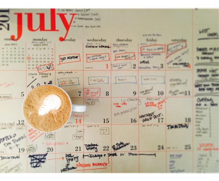 Let's just say a lot of <a href="/ackcoffee/">Handlebar Cafe</a> and this amazing calendar has helped blACKbook Keep our ship together this JULY!