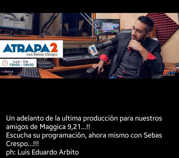 magicafmecuador's tweet photo. A esta hora escucha Atrapa2 con @sebcrem921  por @Maggica921 @galoedu3 http://t.co/DxmP1IQ2Ag