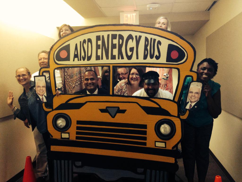 AHS Network principals are on board the AISD Energy Bus!!! #aisdleaders