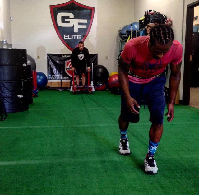 gfwtraining's tweet photo. South Carolina State Bulldog @LionsMane_3 with some serious sled work today #gfwtraining @Wellefast @GameFaceTr http://t.co/JAzuhYcxhc