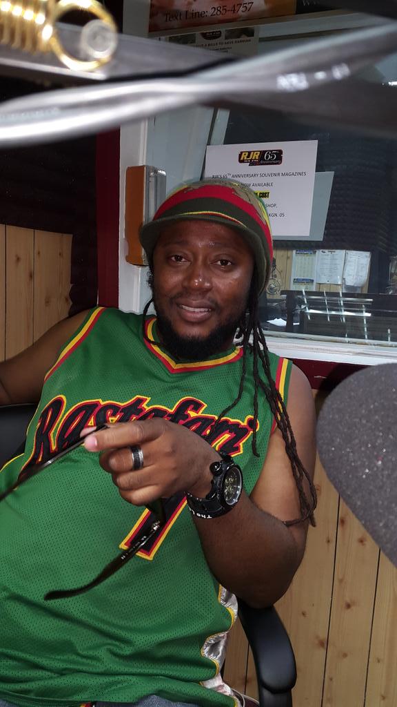 djburgerman's tweet photo. Duane Stephenson live in 5 on RjR 94FM inside the Too Live Crew, Action &amp; The Burgerman http://t.co/ncX2e4UIyf