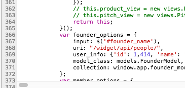 isnyaga's tweet photo. @Ideasafrica a bug in your code prevents Javascript running http://t.co/QVPQyQnpZR remove the comma in 1414. http://t.co/ACv79tPPLI
