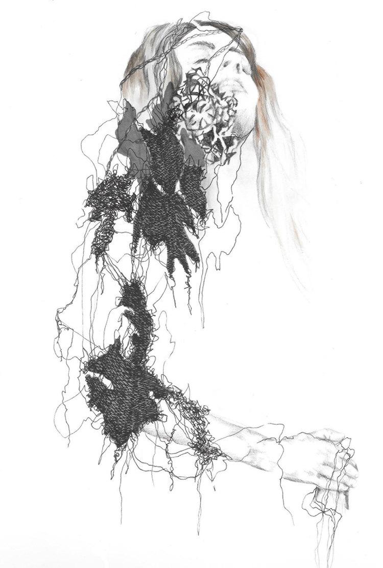 concreteptry's tweet photo. .@LCFLondon graduate Hannah Brooks talks about her final collection inspired by deterioration http://t.co/gHKkeLgbZ2 http://t.co/wCbtgxgG3A