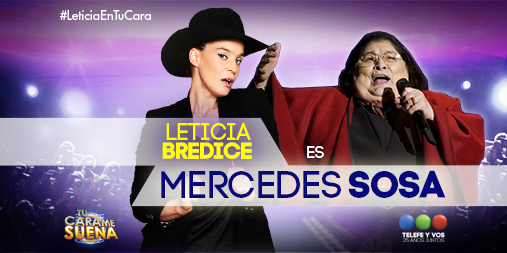 TuCaraMeSuenaAR's tweet photo. #LeticiaEnTuCara se transforma en la gran Mercedes Sosa #TuCaraMeSuena http://t.co/49EGCdcmRP