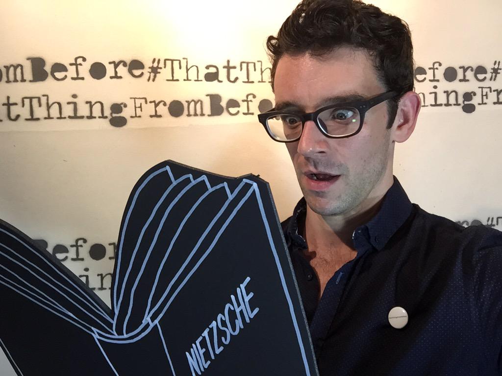 michaelurie's tweet photo. What fun helping launch #thatthingfrombefore - all episodes streaming NOW! http://t.co/cVK2qJC0ig