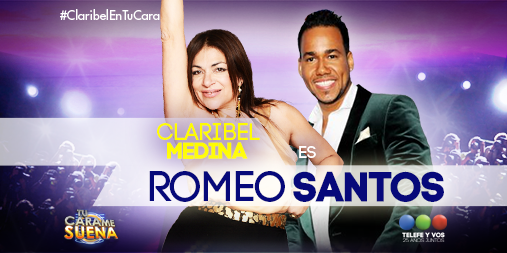 TuCaraMeSuenaAR's tweet photo. #ClaribelEnTuCara se pone en la piel de Romeo Santos con una interpretación a puro ritmo de bachata  #TuCaraMeSuena http://t.co/JNKRW5gVAj