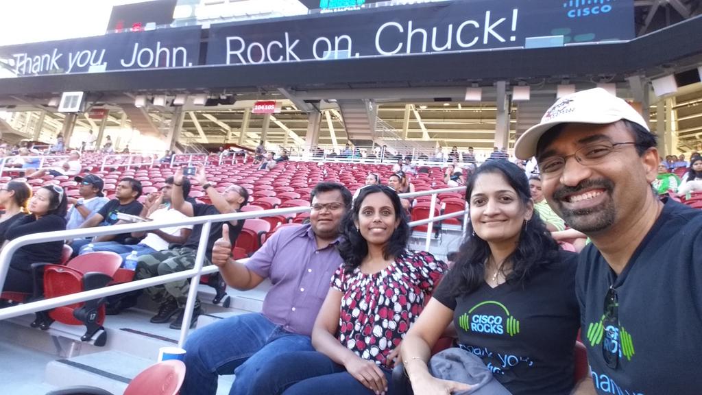 kishan's tweet photo. Having an awesome time. Thank you  Cisco.

#WeAreCisco #CiscoRocks #CiscoFamily http://t.co/4TRzJsaCUU