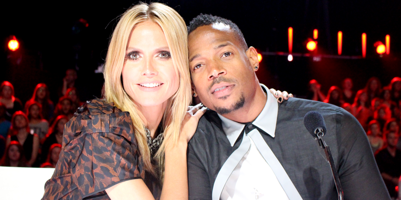 Our very own <a href="/MarlonWayans/">marlon wayans</a> gets cozy with <a href="/heidiklum/">Heidi Klum</a> at judges' table TONIGHT on #AGT at 8/7c.