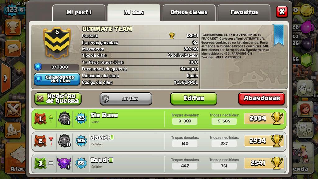 ULTIMATECOC1's tweet photo. Nivel 5 del clan logrado!!! @TheHenryCoC @LEYENDASAE @EliteEspana @EricGamerCoC @WillyGCoC @ErIcConor9 @sergiblue1 http://t.co/hMgBKgh89K