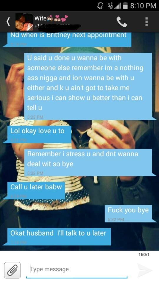 __FuckYoTweetz's tweet image. No matter how much i force her to leave she stays smh #WhatIsItAboutMeThatYouLoveSoMuch