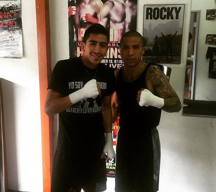 MTSportsInc's tweet photo. @leosantacruz2 &amp; @strikerdelgado were teammates in the amateurs and now at the professional level as well #MTSports http://t.co/npae0QQdAc
