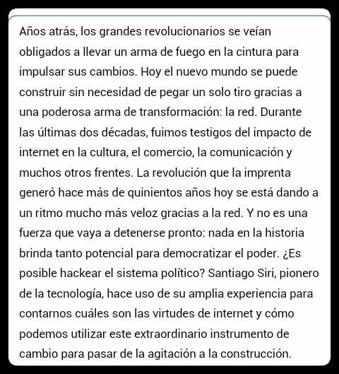 RedSantaFe's tweet photo. @santisiri presenta #Hacktivismo

Qué despierte la RED! http://t.co/AGeHXZuDiC