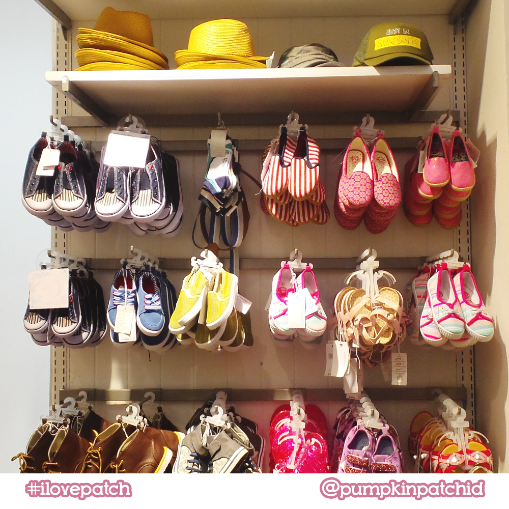 MKGLaPiazza's tweet image. Wall of shoes on @PumpkinpatchID: plenty of options for your kids. Shop now at #PumpkinPatchID store MKG 3 2nd floor