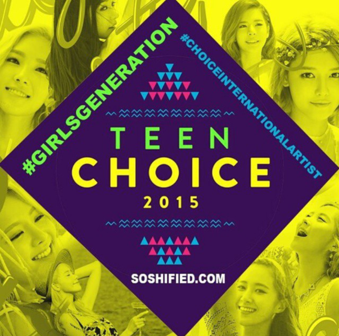 iuuq's tweet photo. My #TeenChoice for #ChoiceInternationalArtist is #GirlsGeneration 😊 http://t.co/xQZUZrOLkN