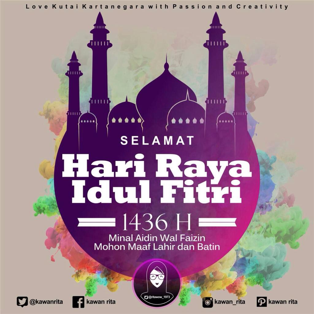 kawanrita's tweet photo. SELAMAT HARI RAYA IDUL FITRI 1436H, MOHON MAAF LAHIR &amp; BATIN --)) @ritawow_1973 #kawanrita http://t.co/QKFmUJlgw3