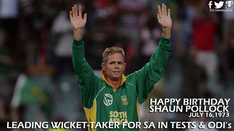 Happy Birthday \Shaun Pollock\. He turns 42 today.   