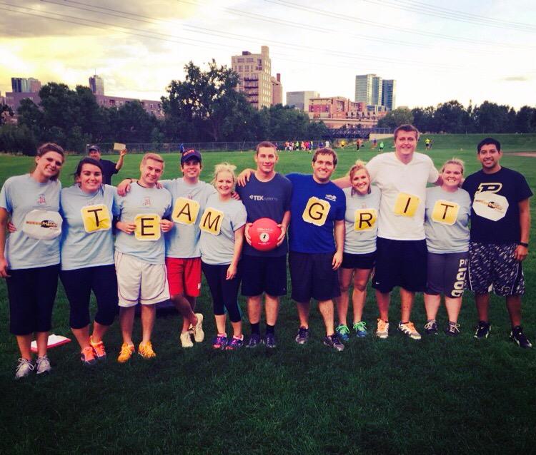 AshleyReasner's tweet photo. Big win for #TeamGRIT!! 11-3 Theme week: Pop Culture: Words with Friends!! #TEKsystems #TEK #Kickball http://t.co/QBJBXhFUzl
