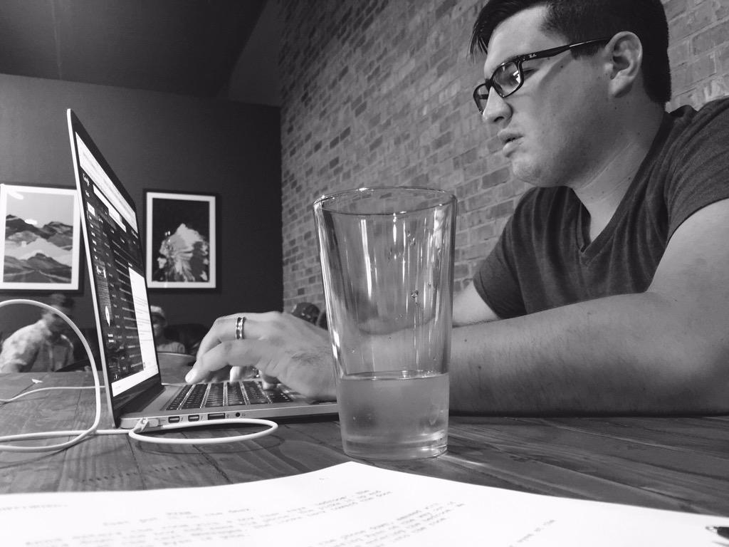 respondfilm's tweet photo. Pre-production with @hogan_kyle at the always tasty @RedHornBrew for our short film How Should I Respond? http://t.co/qS3oNZv5AL