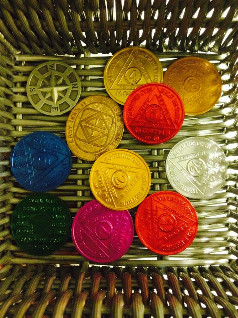 JustNatHarris's tweet photo. @az_kate @PTSDCHAT you deserve this... Lots of wonderful sobriety and peace! #AAchips http://t.co/E243rMdoDw