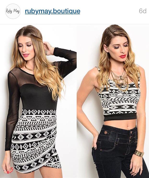 RubyMayBoutique's tweet photo. We are obsessed with this print. Both items 15% off right now for the made in America sale! 😍😍 http://t.co/g8FRtcYACO