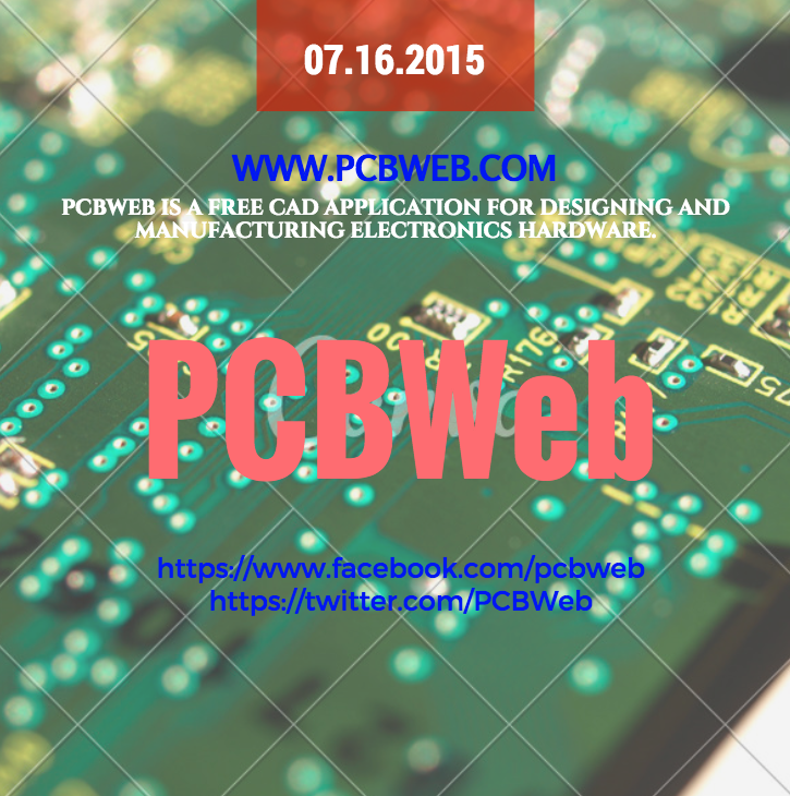 PCBWeb's tweet image. Hardware Design Made Easy with #PCBWeb - a free CAD application for designing and manufacturing electronics hardware.