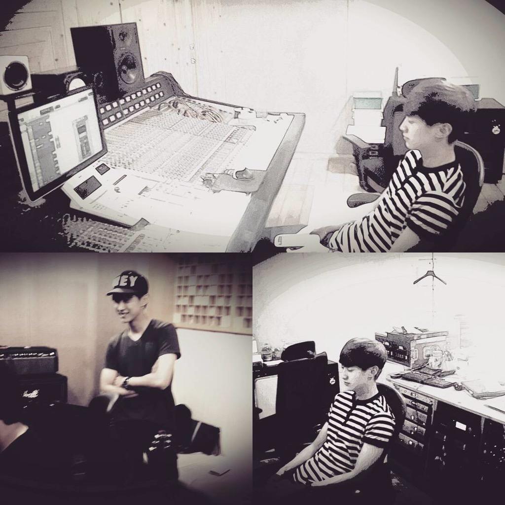 blackbana0423's tweet photo. #B1A4 #JINYOUNG 相关ins一则：B1A4 #Zigzagnote #Mix #帅气的音乐 [翻译 小韩 转载请注明小黑] zigzagnotes是作词作曲家 http://t.co/LQZ4OkhsC2
