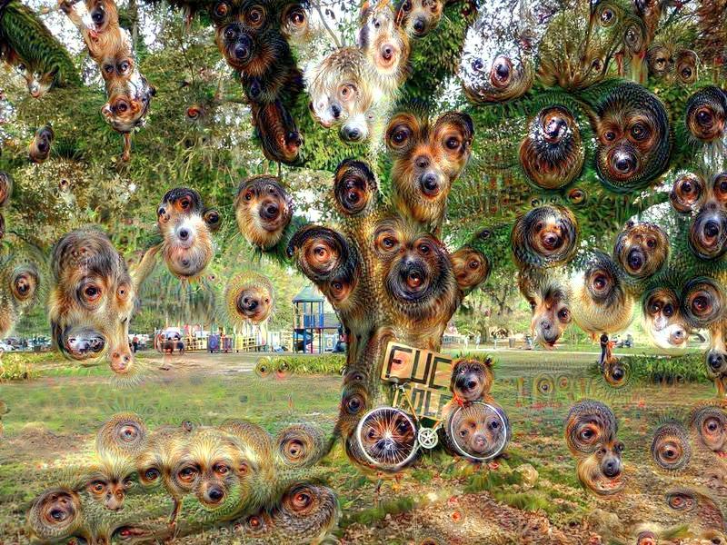 small_affair's tweet photo. #deepdream Artificial Intelligence draws a City Park filled with animals, birds & growing things π«β³. #wildisfree http://t.co/aw4cl8KSJr