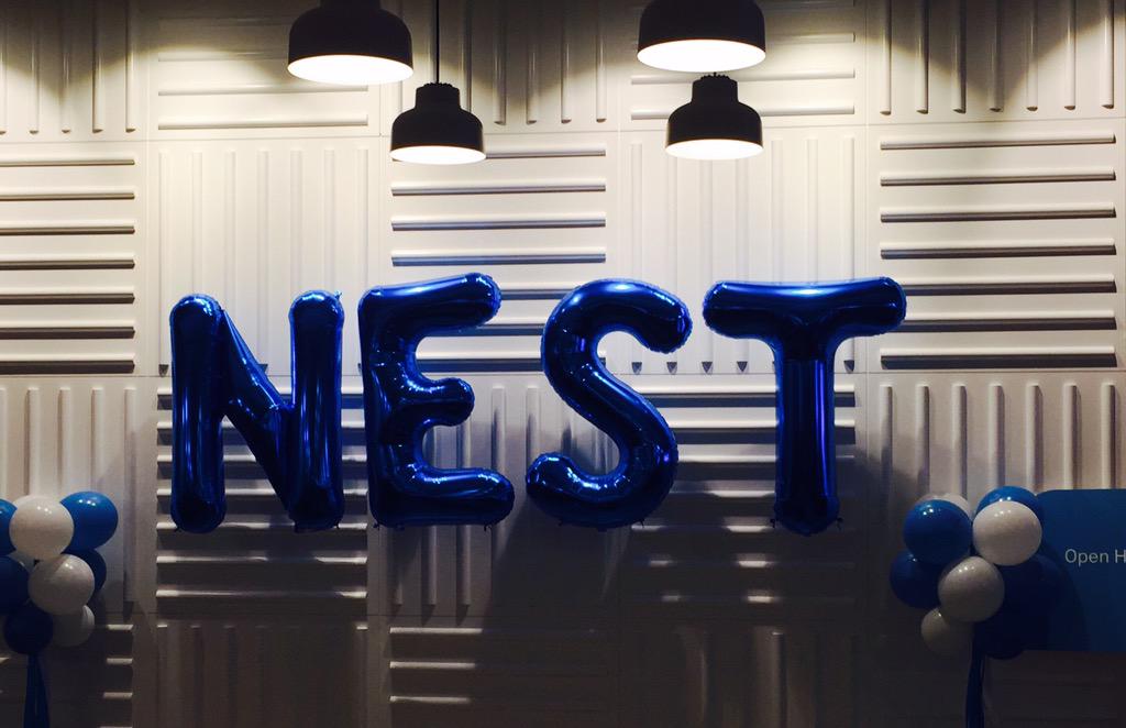 _slerner's tweet photo. Damn. Just finished an evening with 500 of the brightest students that came to see @nest. Hello future @nestlings! http://t.co/1KVfBG7qxI