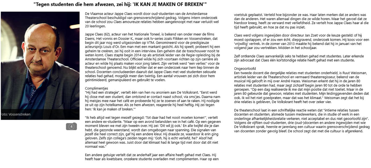 vlaams_leeuwtje's tweet photo. Culturo verdient vooral een stamp in zijn kruis voor elke misbruikte studente. #walgelijk #JappeClaes http://t.co/hf5v7AlNxn