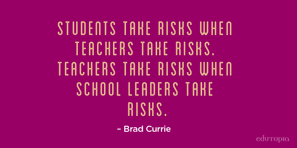 edutopia's tweet photo. Looks like the real risk is doing nothing. http://t.co/EKpEq0rarn