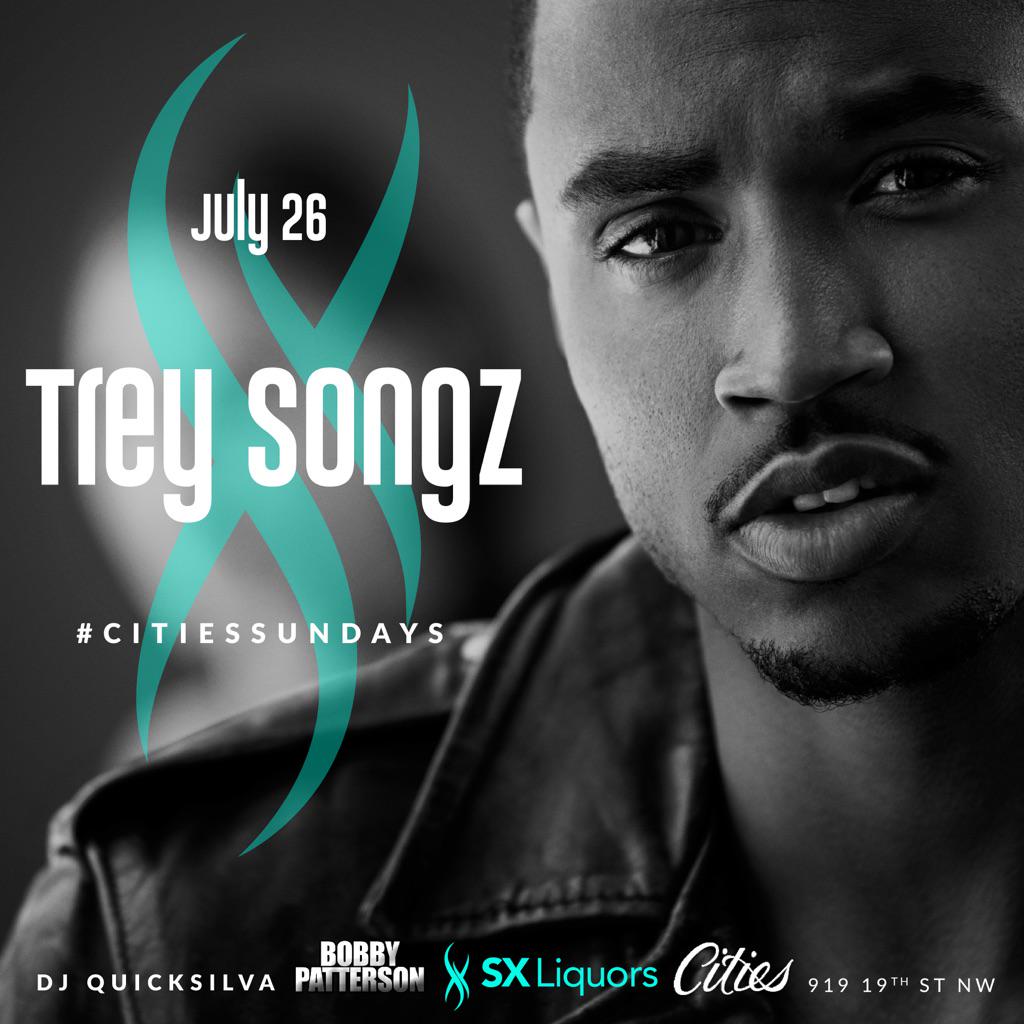 Next Sunday July 12th the homey <a href="/Treysongz/">Trey Songz</a> takes over my Dayparty at #citiessundays Book your table now 2026885708