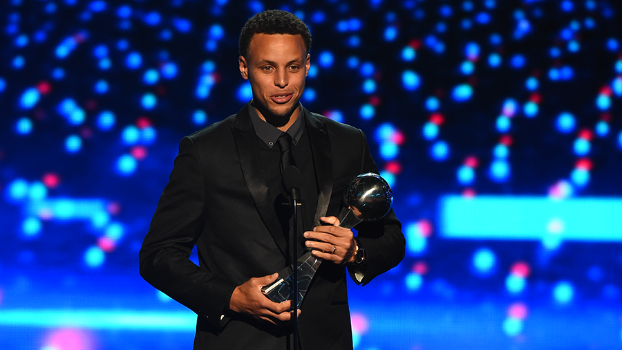 warriors's tweet image. What a night at the #ESPYS for @StephenCurry30. #BestMaleAthlete #BestNBAPlayer 

» es.pn/1e1FD0d
