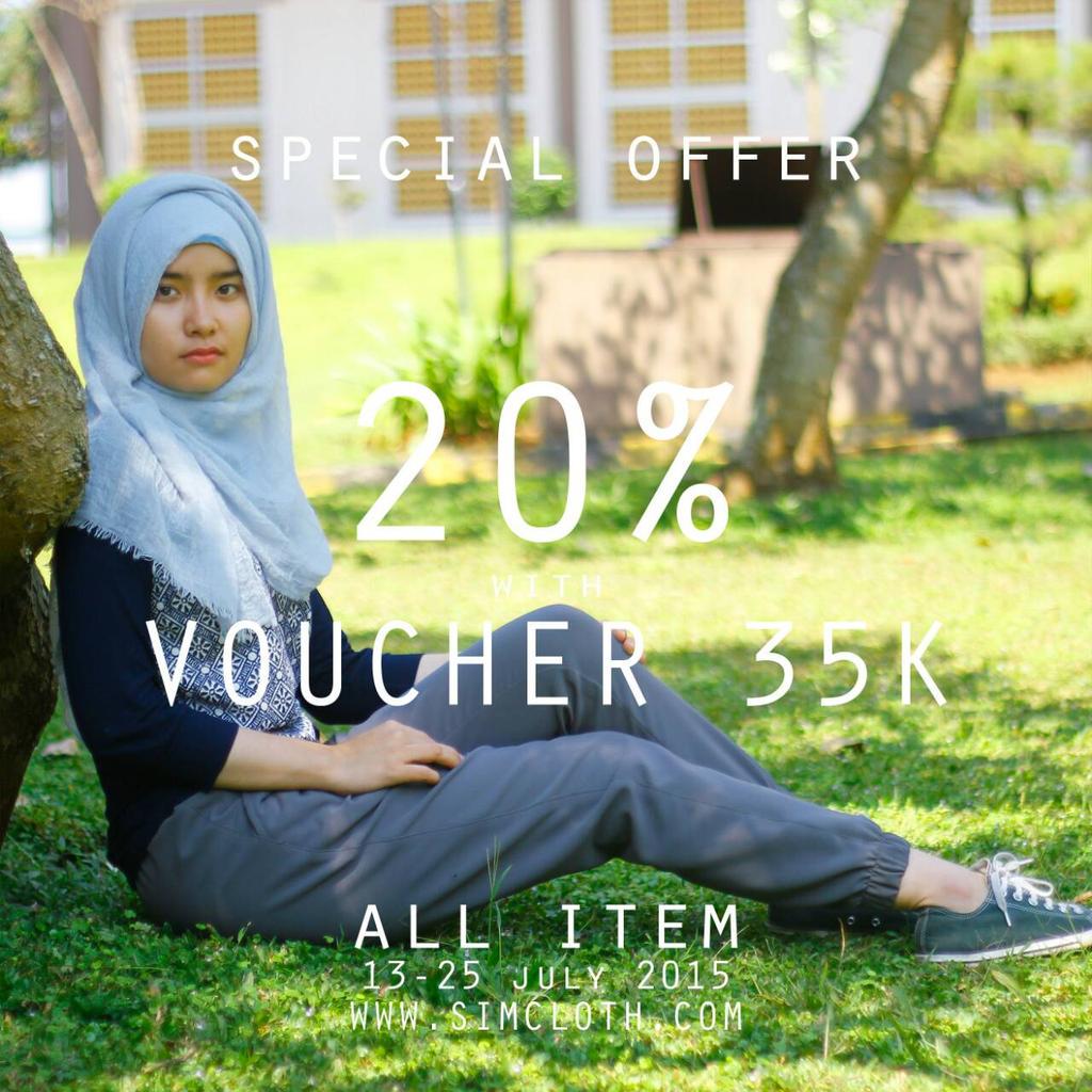 CLP_bercahaya's tweet photo. #ad PROMO LEBARAN!!! DISKON 20% ALL ITEM dan VOUCHER Rp. 35.000 tiap pembelian 1 pcs. Cek IG dan twitter: @simcloth http://t.co/SBnqpfYzjO