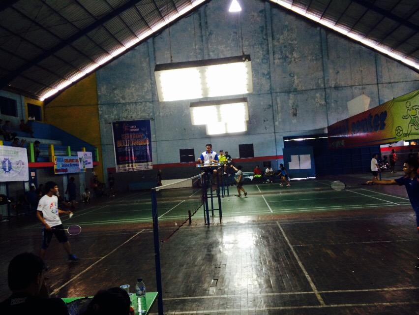 Lomba badminton GPBK dlm rangka HUT GP ☺️🚶🏠GOR MBC #HUTGP65 Ayo smangaaaat!